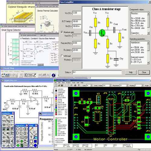 Electronic Circuits Software, electronic eircuit software tools, pcb, pic, calculator software