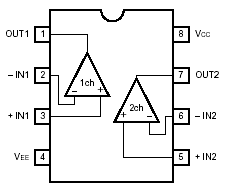 LM393  Dual Comparator IC pinout