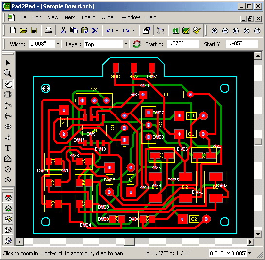 pad2pad free pcb layout software download