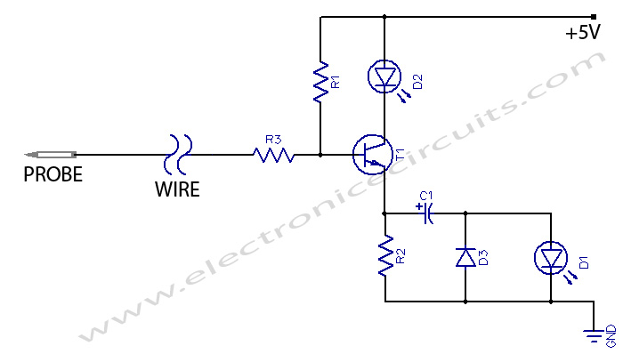 Ultra Simple Digital Probe circuit