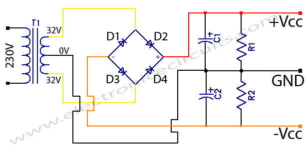 stk amplifier circuits power supply