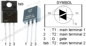 BT138 PIN CONFIGURATION