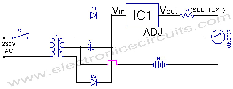 Simple Ni-Cd Battery Charger circuit