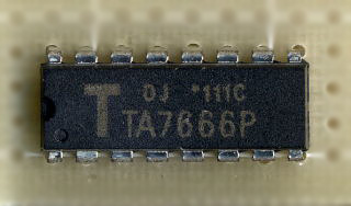 TA7666P som estéreo Indicador do nível de IC