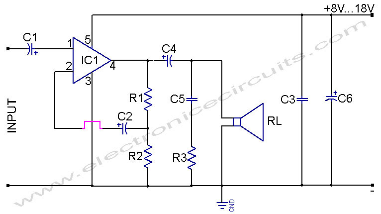 tda2002 tda2002a 4w amplifier for radio using car battery circuit