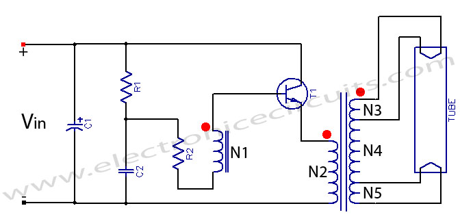 Fluorescent Light Wiring Diagram from www.electronicecircuits.com