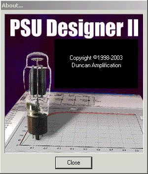 Tube Amplifier Power Supply Unit Designer software