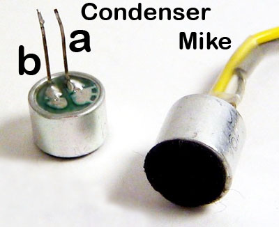 Condenser Mike COND MIC microphone pin configuration
