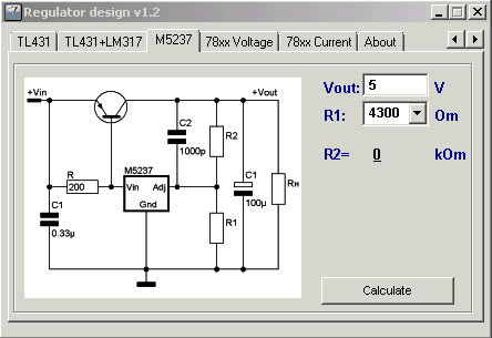 regulator designer lm317 lm150 lm350 l200 tl431 m5237 78xx voltage current shunt adjustable regulator design