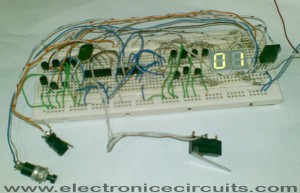 4033 7 segment common anode display counter 0 to 99