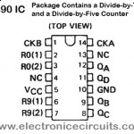 7490 SN74LS90N 7490N BINARY COUNTER IC pin configuration