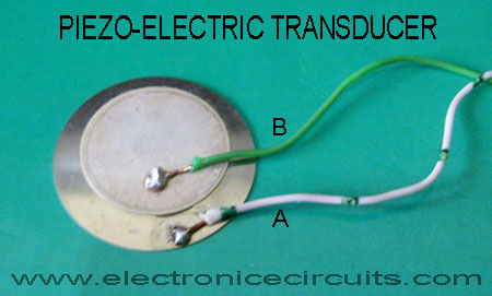 piezo-electric transducer pin configuration