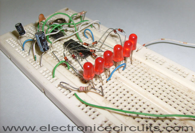 4017 LED Knight Rider Circuit Diagram | Electronic Circuits