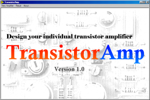 Transistor Amplifier Circuits Designer Software Download