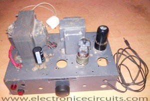 6V6 6J5 Class A valve tube audio Amplifier schematic