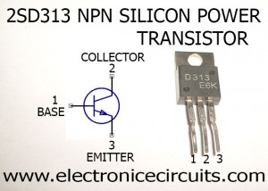 D313 NPN SILICON TRANSISTOR PIN CONFIGURATION