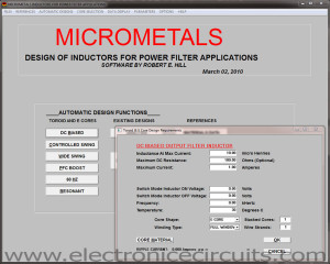 Inductor Design Software