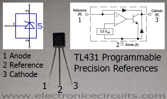 TL431 programmable precision references PINOUT
