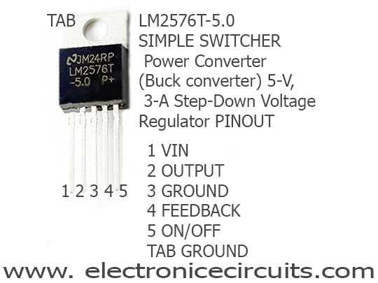 LM2576T-5.0 pinout